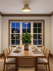 Metio Dome Minimalist Ceiling Lamp – Flush Mount for Small Spaces, Multi-Color Options